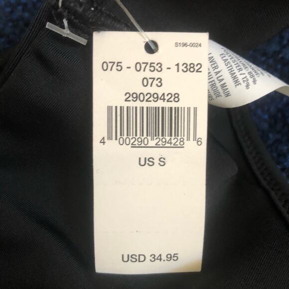 Aerie NWT Stylish Wrap Around Criss Cross Halter Bikini Top Black Size Small - Picture 12 of 15